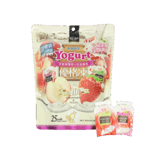 Yogurt Peach Strawberry Konjac Jelly